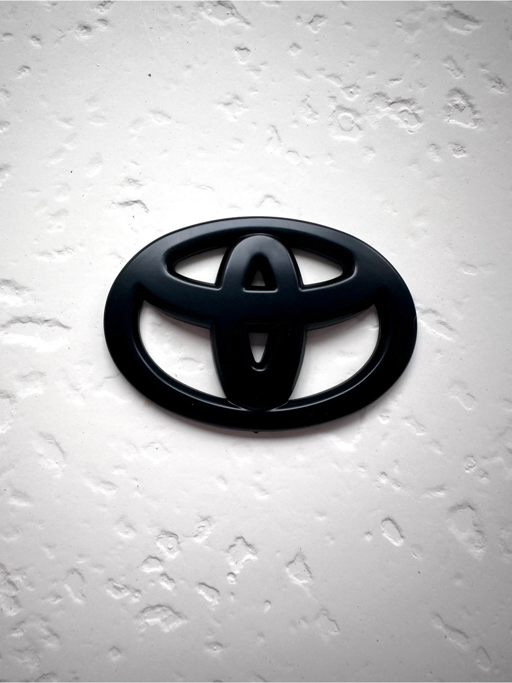 Toyota Black Matte Emblem Badge